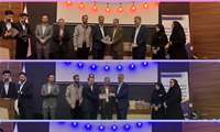 مراسم تکریم و معارفه جناب آقای کیانی و خانم فتاحی در جشن میلاد کریم اهل بیت